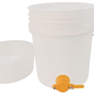 pail with honey gate and filter set