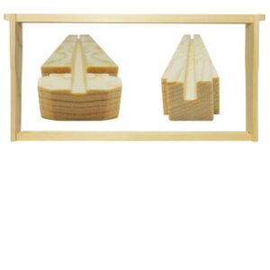 unassembled frames groove top groove bottom