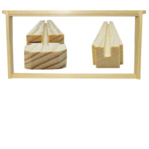 unassembled frames wedge top grove bottom