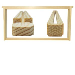unassembled frames wedge top split bottom