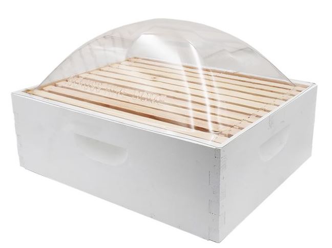 clear hive dome cover on box