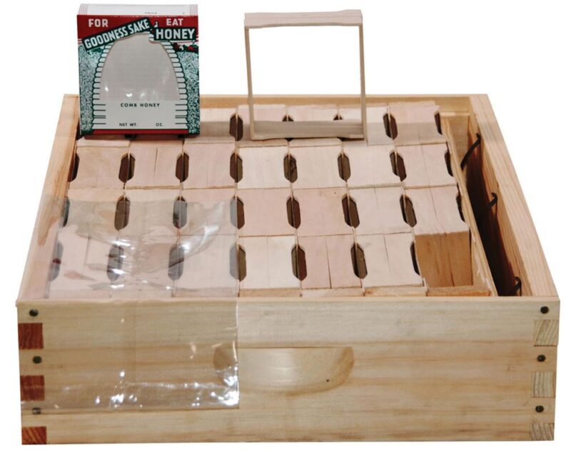 comb honey super kit with basswood section boxes