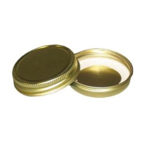 gold metal lids