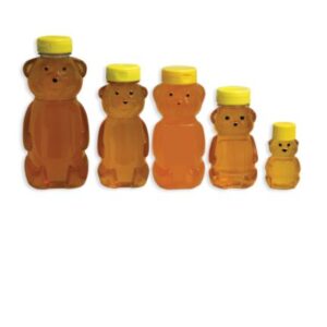 thumbnail image 2 of 12-Pack Plastic Squeeze Bear Honey Bottles - 12 OZ Each, Perfect For Honey Or Syrup 2 of 6