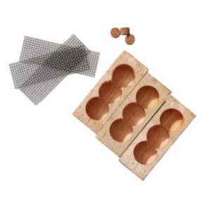 three hole wooden queen cages
