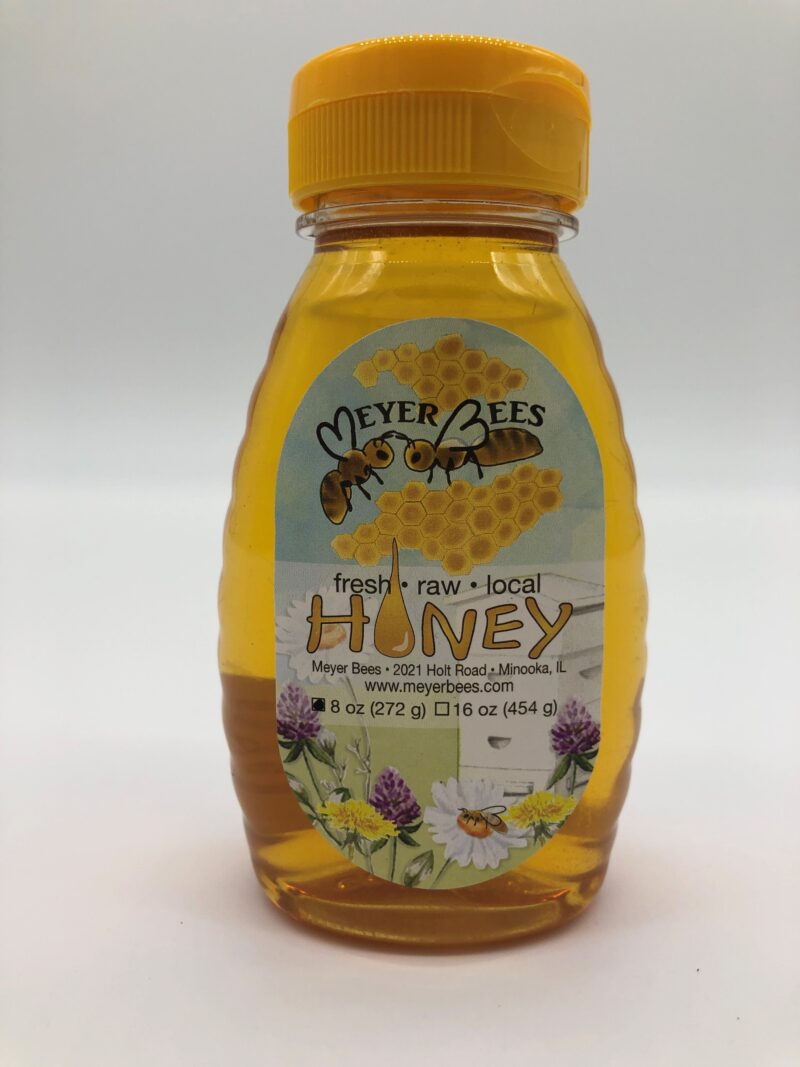 meyer bees 8 oz honey bottle
