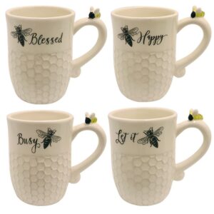 ceramic bee mugs