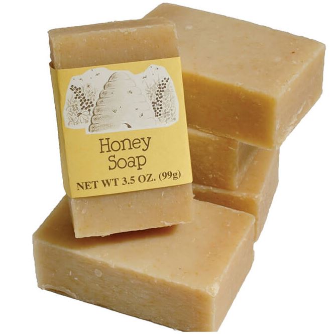 counrty honey soap pile