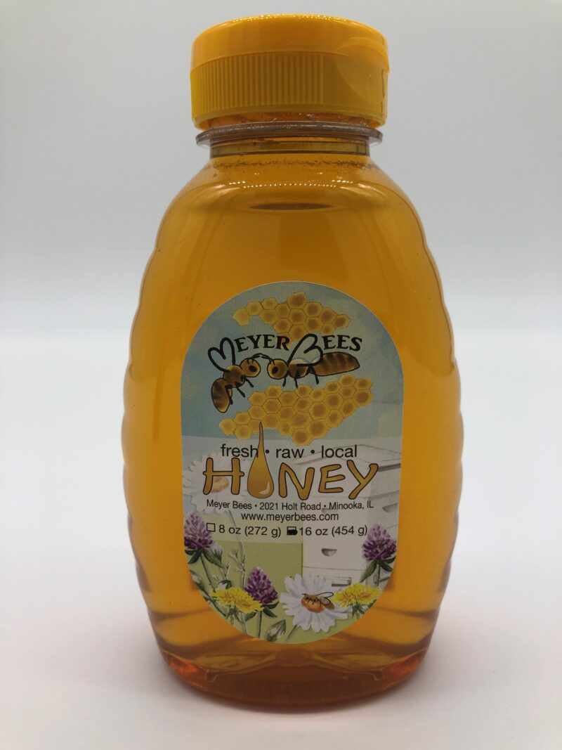 meyer bees honey bottle 16 oz
