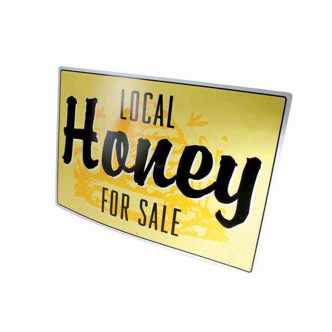 local honey for sale large sign