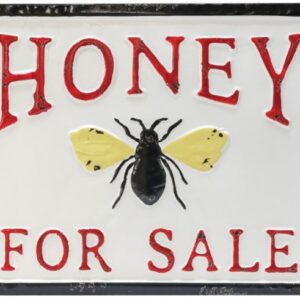 vintage honey for sale sign