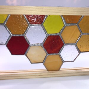 Bee Honeycomb Stained Glass