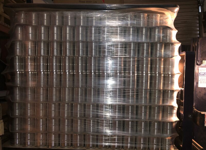 Pallet of Syrup Cans