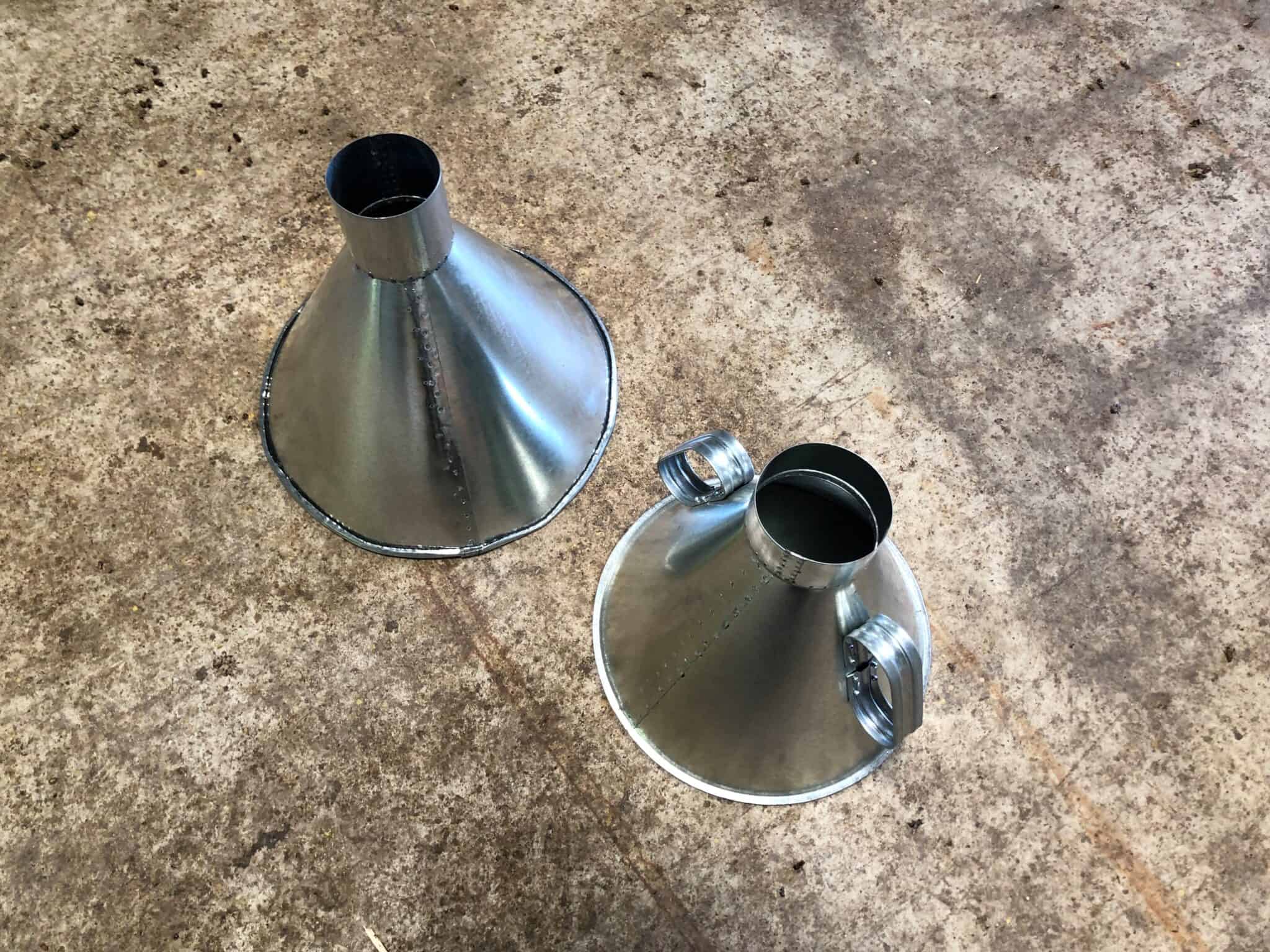 Honeybee Package Bee Box Building Funnels streamline the filling process