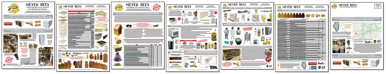 Meyer Bees -packages - nucs - queens - supplies - 2023