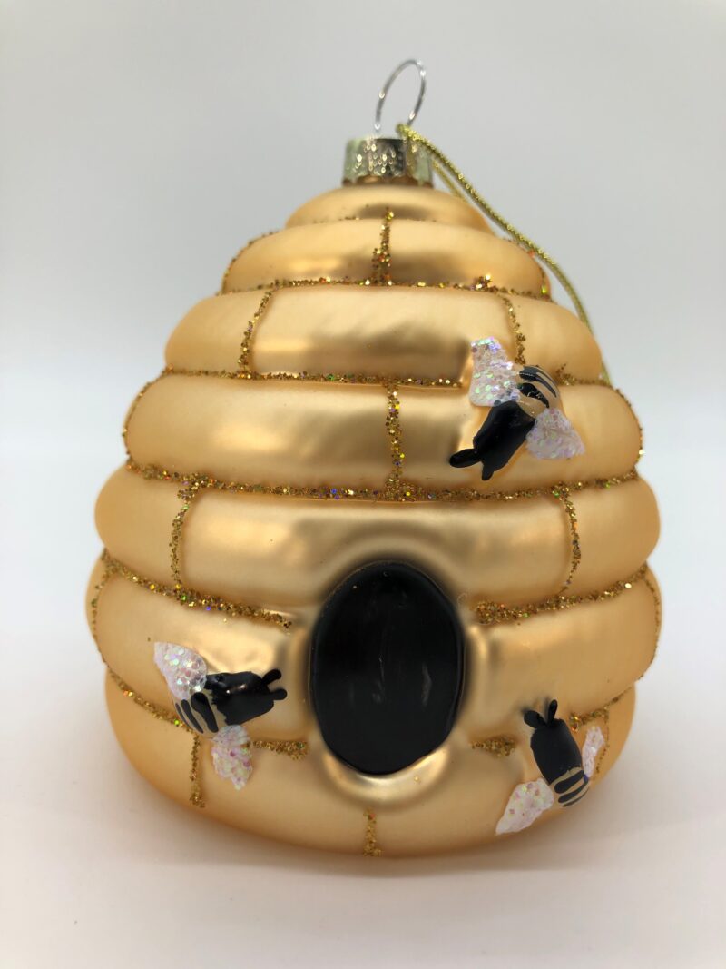 honeybee skep ornament