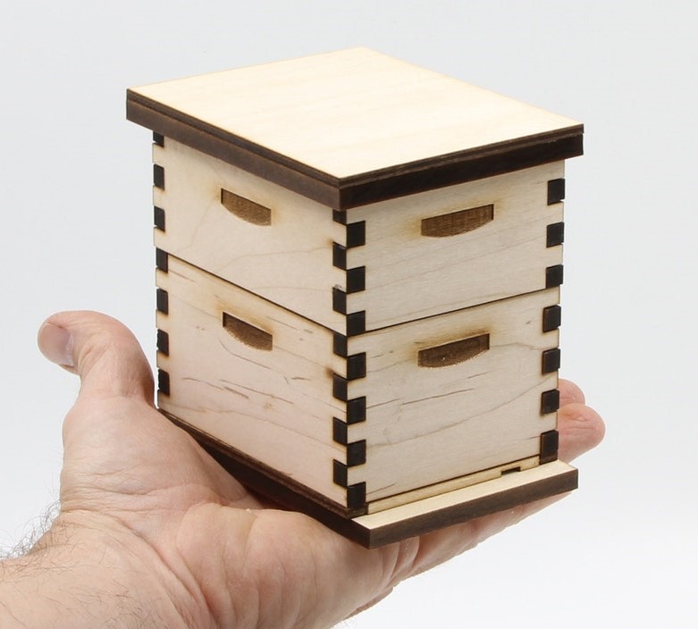 miniature bee hive model kit