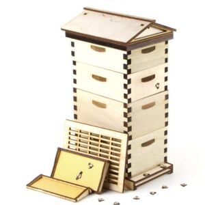 Miniature Deluxe Bee Hive Model Kit