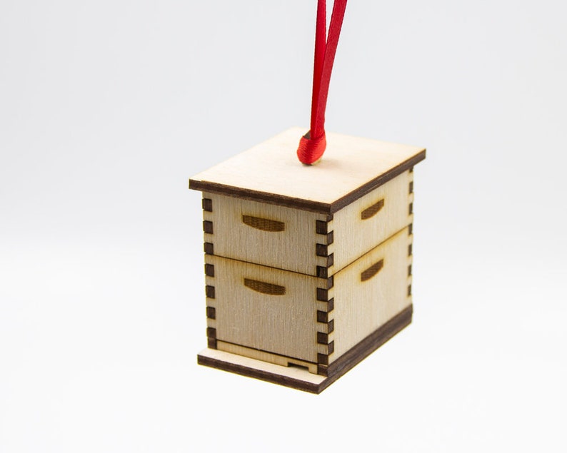 Miniature Bee Hive Christmas Ornament