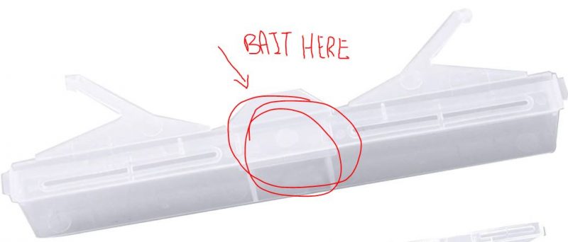 hive beetle bait trap lure compartment