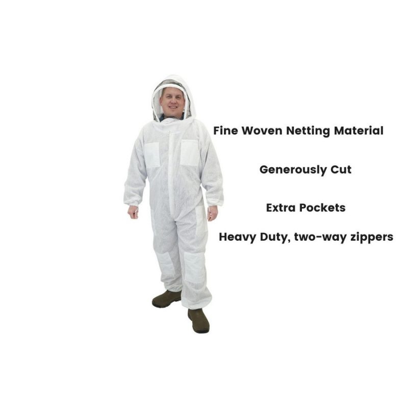 beekeeper suit with ventilation features