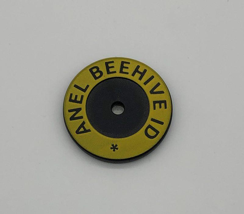 Anel beehive RFID tag closeup